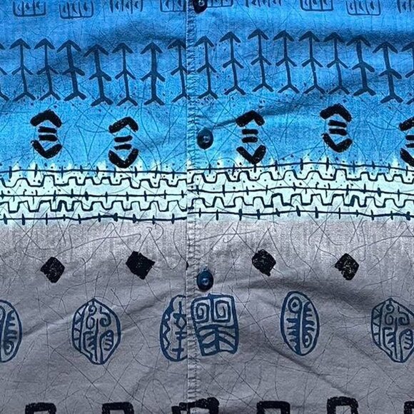 Vintage (Y2K) Hawaiian Style Button Shirt - Picture 3 of 6